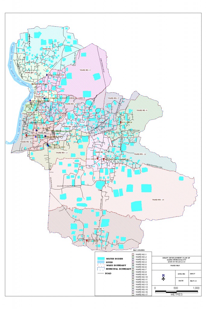 Kandi Municipality Ward Map